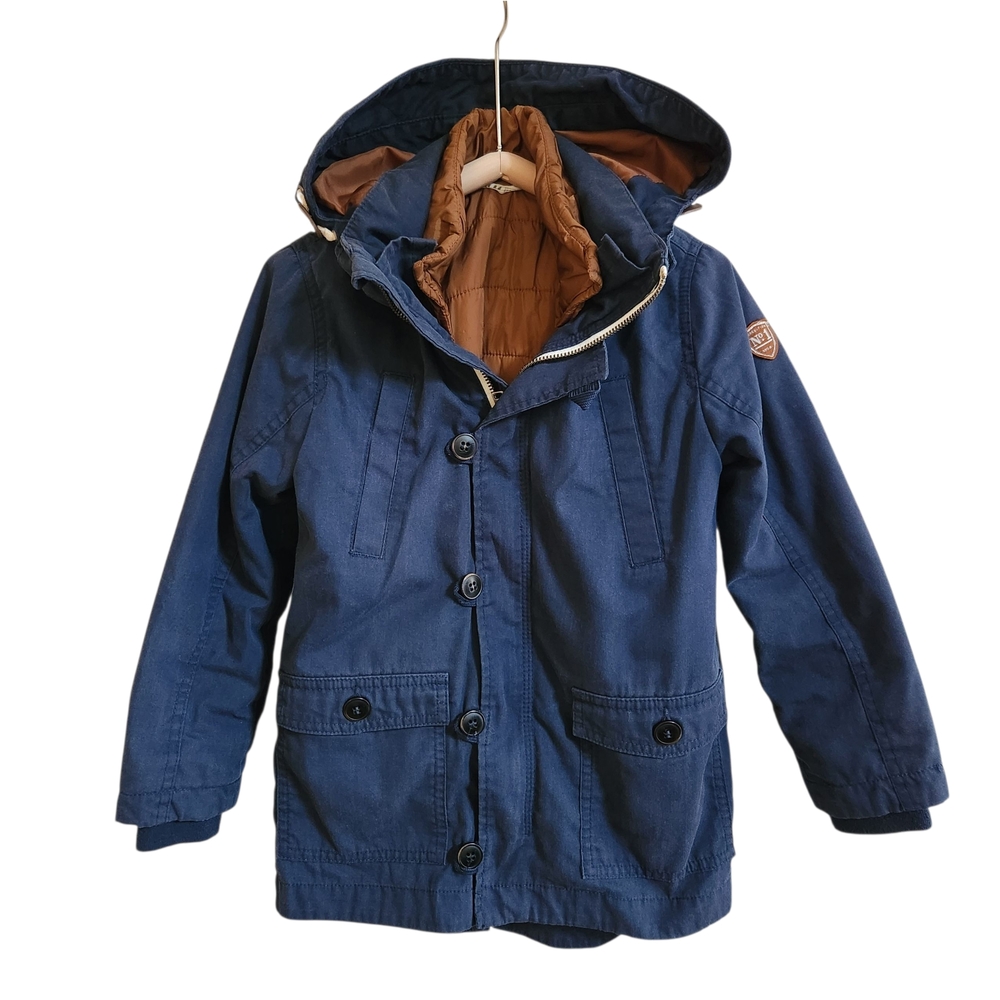 H&M Navy and Brown Kids Raincoat